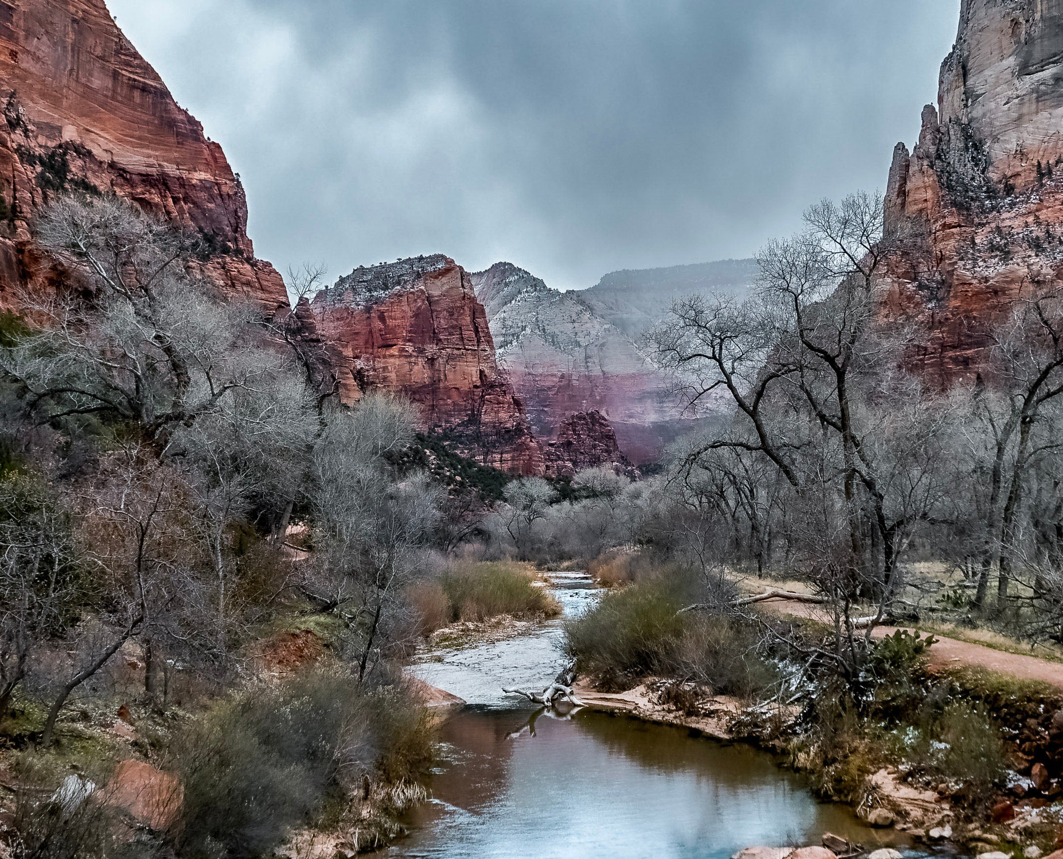 Virgin River, Zion, Winter 2026